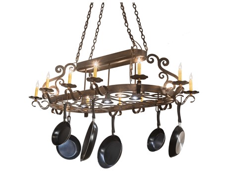 Meyda Neo 12 3-Light Antique Copper LED Island Pendant