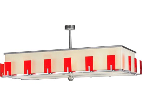 Meyda Quadrato 12-Light Chrome Island Pendant