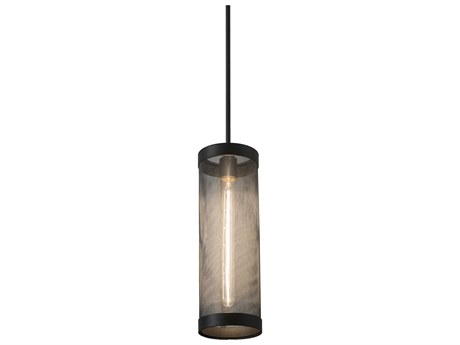 Meyda Cilindro 9-Light Wrought Iron Black Cylinder Mini Pendant