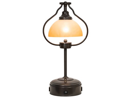 Meyda Bronze Timeless Glass Table Lamp