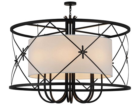 Meyda Penelope 8-Light Black Chandelier