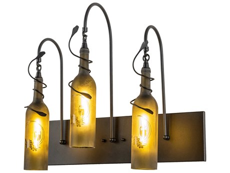 Meyda Tuscan Vineyard 3-Light Black Glass Vanity Light