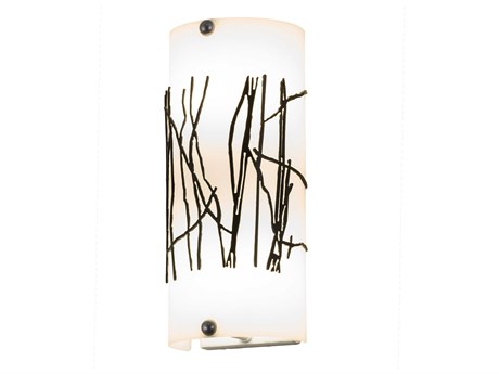 Meyda Twigs 2-Light Timeless Bronze Glass Wall Sconce