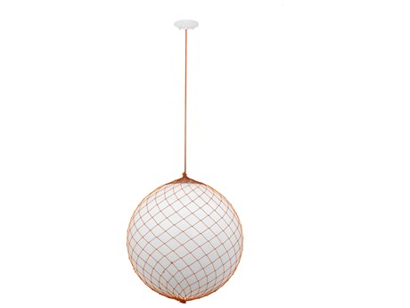 Meyda 1-Light White Globe Pendant