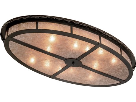 Meyda 12-Light Timeless Bronze LED Flush Mount