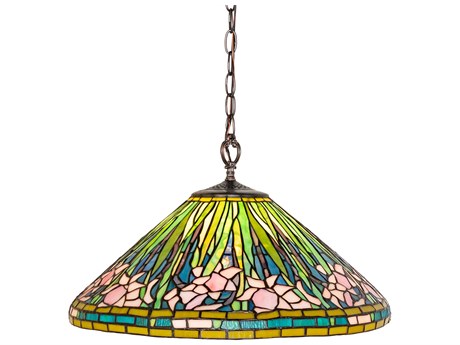 Meyda Daffodil 1-Light Mahogany Bronze Pendant