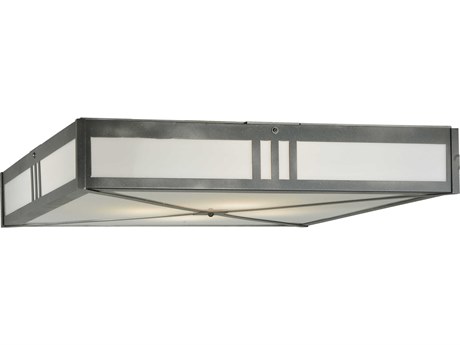 Meyda Whitewing 4-Light Steel Flush Mount