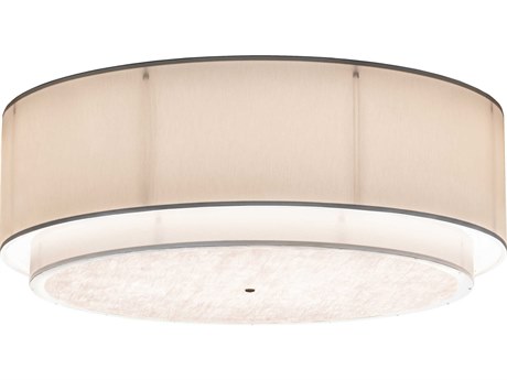 Meyda Cilindro Black White LED Drum Flush Mount