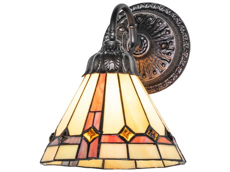 Meyda Belvidere 1-Light Mahogany Bronze Wall Sconce