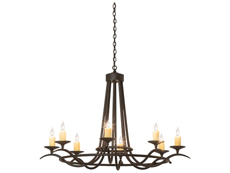 Meyda Octavia 8-Light Oil Rubbed Bronze Candelabra Chandelier
