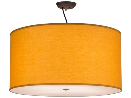 Meyda Cilindro 4-Light Oil Rubbed Bronze Drum Pendant