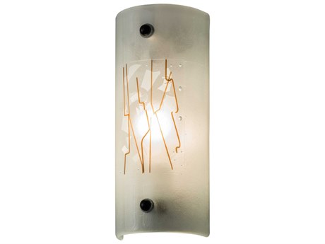 Meyda Twigs 1-Light Nickel Clear Glass Wall Sconce