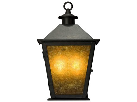 Meyda Turin 2-Light Black Glass Wall Sconce