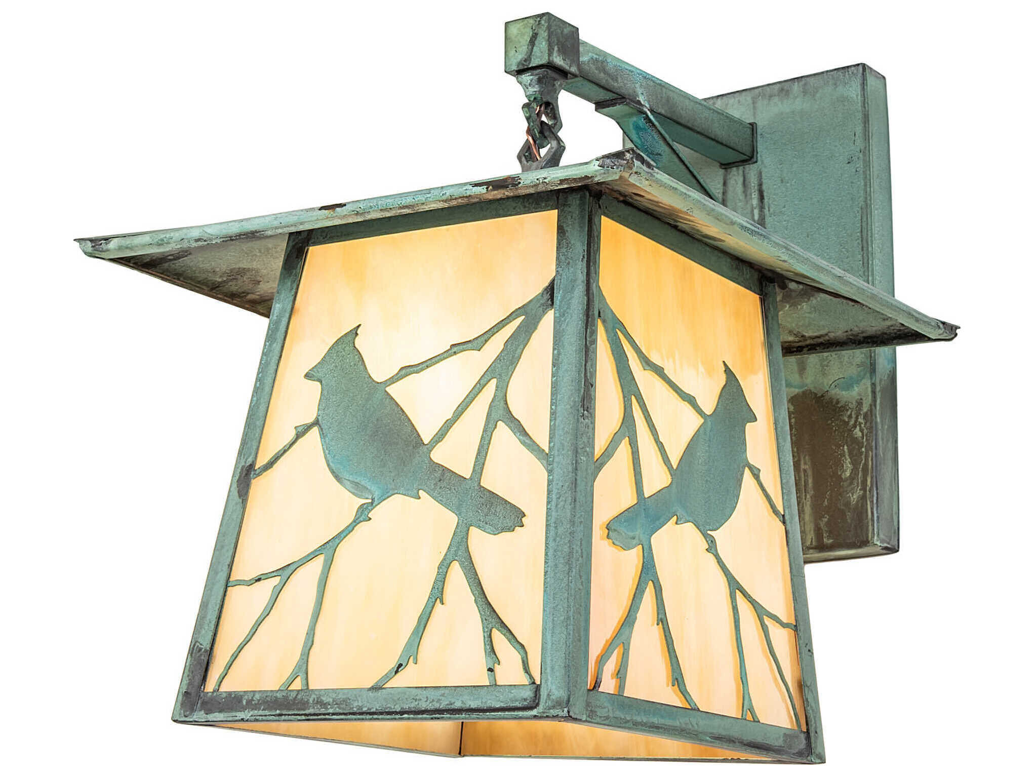 Arroyo Craftsman Evergreen 1 - Light Glass Outdoor Wall Light