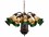 Meyda Stained Glass Pond Lily 24" Wide 12-Light Mahogany Bronze Tiffany Bell Chandelier  MY251574