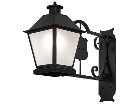Meyda Stafford 1 - Light Outdoor Wall Light with Frosted Rainstone Shade
