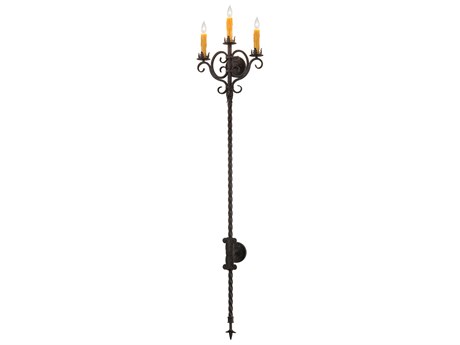 Meyda Palmira 3-Light Steel Wall Sconce