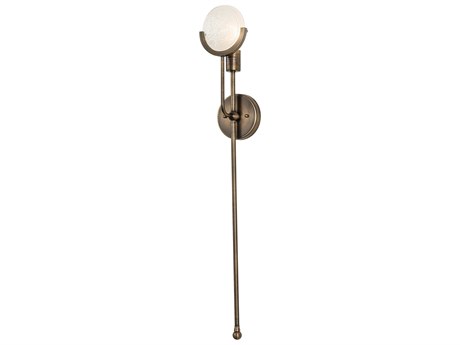 Meyda 1-Light Craftsman Brown Glass Wall Sconce