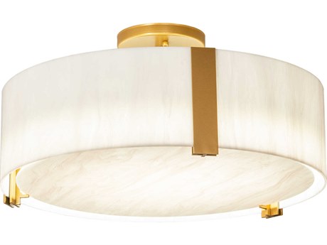 Meyda Cilindro Goldtastic Semi Flush Mount