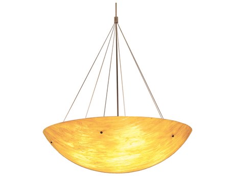 Meyda Cypola 11-Light Nickel Yellow LED Bowl Pendant