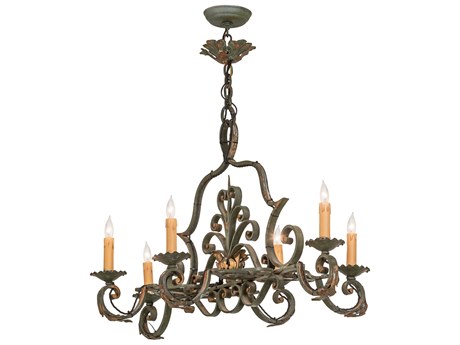 Meyda 6-Light Green Island Pendant