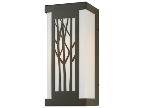 Meyda Branches 1-Light Timeless Bronze Glass Wall Sconce