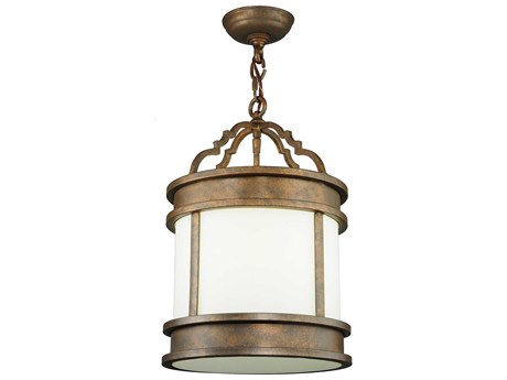 Meyda Wyant 1-Light Brass Drum Mini Pendant
