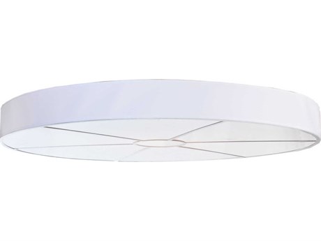 Meyda Cilindro 12-Light White Drum Flush Mount