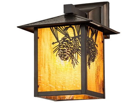 Meyda Seneca Winter Pine 1 - Light Outdoor Wall Light