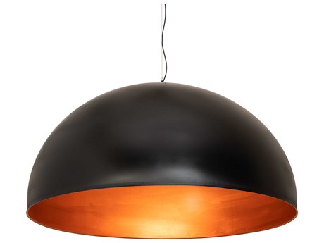 Meyda Gravity 1-Light Copper Dome Pendant