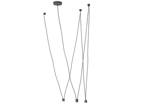 Meyda Charcoal Grey LED Cylinder Pendant
