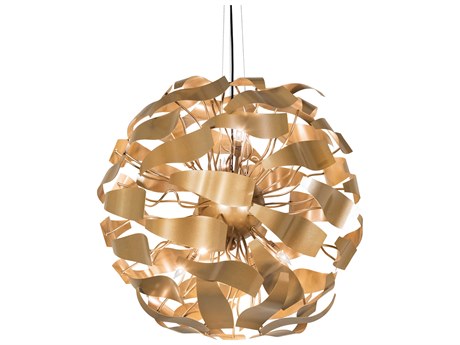 Meyda Muette 8-Light Gold Globe Pendant