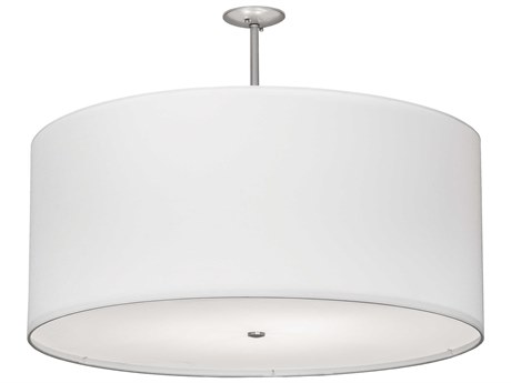 Meyda Cilindro 6-Light Brushed Nickel Drum Semi Flush Mount