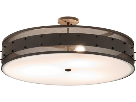 Meyda 3-Light Oil Rubbed Bronze Flush Mount