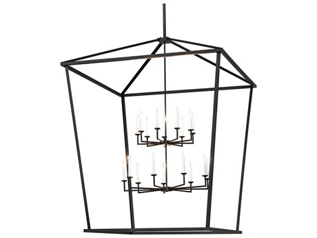 Meyda Kitzi 18-Light Textured Black Candelabra Tiered Chandelier