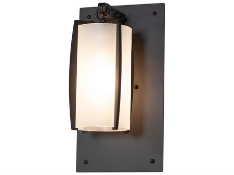 Meyda 1-Light Oil Rubbed Bronze Glass Wall Sconce