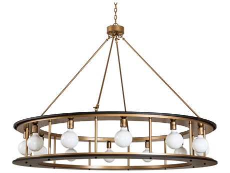 Meyda Reginald 12-Light Gold Metallic Oil Rubbed Bronze Pendant