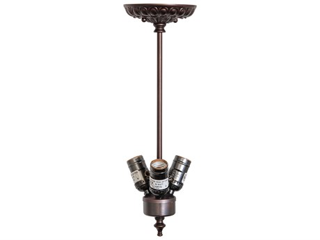 Meyda 3-Light Mahogany Bronze Mini Pendant