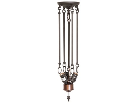 Meyda 3-Light Oil Rubbed Bronze Semi Flush Mount