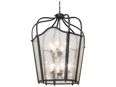 Meyda Citadel 12-Light Old Wrought Iron Pendant