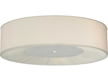 Meyda Bruges 3-Light White Drum Flush Mount