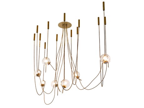 Meyda Castiliolite 8-Light Aged Brass Pendant