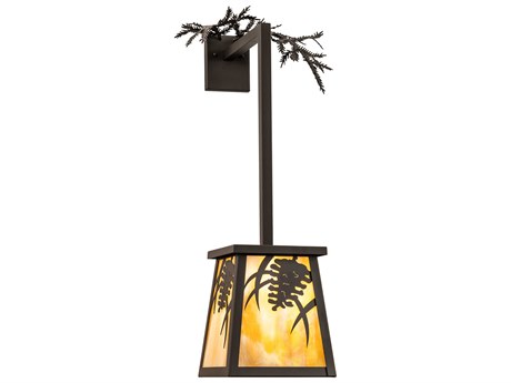 Meyda Pine Branch 1-Light Oil Rubbed Bronze Wall Sconce