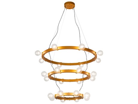 Meyda Manheim 24-Light Gold Metallic Chandelier