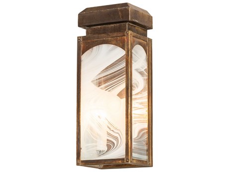 Meyda Esopus 2-Light White Baroque Art Glass Wall Sconce