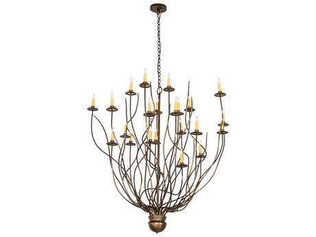 Meyda Sycamore 22-Light Antique Copper Chandelier