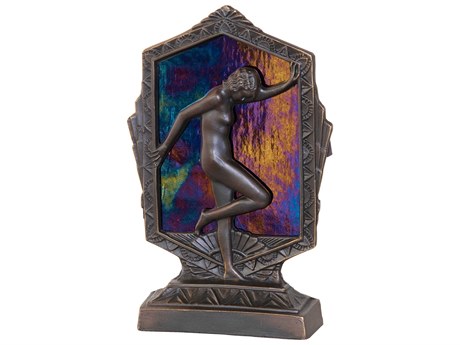 Meyda Posing Deco Lady Antique Brass Table Lamp