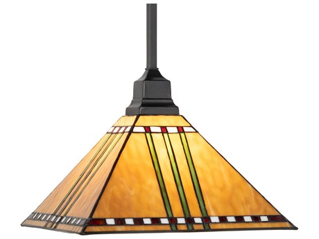 Meyda Prairie Corn 1-Light Craftsman Brown Pendant