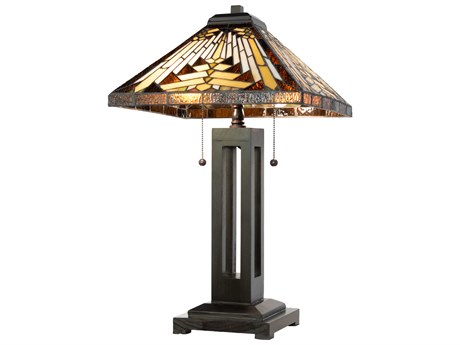 Meyda Nuevo Mission Brown Table Lamp