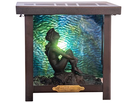 Meyda Maxfield Parrish Mahogany Bronze Table Lamp